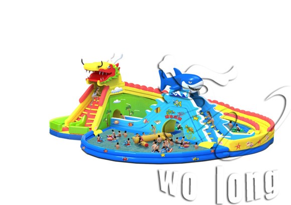 Inflatable Spiral Slide